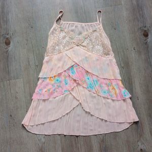 J-Fashion Asymmetrical Floral Sheer Fairy Dress